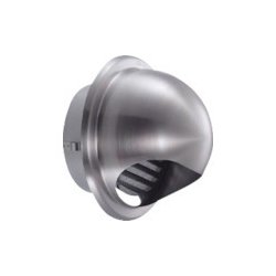 GN-75S-HL [シミズ ステンレス製丸型フード付ガラリ75]