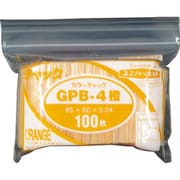 GP B-4 COLOR CHAKKU DAIDAI [セイニチ ユニパック GP B‐4 カラーチャック ダイダイ 85×60mm 100枚入]