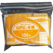 GP C-4 COLOR CHAKKU DAIDAI [セイニチ ユニパック GP C‐4 カラーチャック ダイダイ 100×70mm 100枚入]