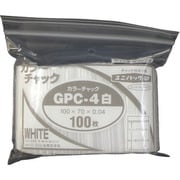GP C-4 COLOR CHAKKU SHIRO [セイニチ ユニパック GP C‐4 カラーチャック シロ 100×70mm 100枚入]