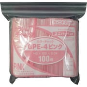 GP E-4 COLOR CHAKKU PINK [セイニチ ユニパック GP E‐4 カラーチャック ピンク 140×100mm 100枚入]
