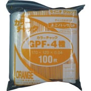GP F-4 COLOR CHAKKU DAIDAI [セイニチ ユニパック GP F‐4 カラーチャック ダイダイ 170×120mm 100枚入]