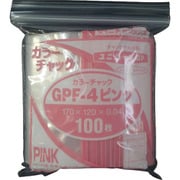 GP F-4 COLOR CHAKKU PINK [セイニチ ユニパック GP F‐4 カラーチャック ピンク 170×120mm 100枚入]