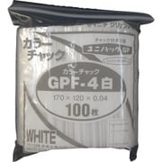 GP F-4 COLOR CHAKKU SHIRO [セイニチ ユニパック GP F‐4 カラーチャック シロ 170×120mm 100枚入]
