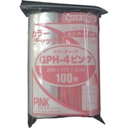 GP H-4 COLOR CHAKKU PINK [セイニチ ユニパック GP H‐4 カラーチャック ピンク 240×170mm 100枚入]