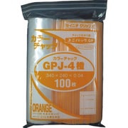 GP J-4 COLOR CHAKKU DAIDAI [セイニチ ユニパック GP J‐4 カラーチャック ダイダイ 340×240mm 100枚入]