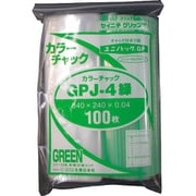 GP J-4 COLOR CHAKKU MIDORI [セイニチ ユニパック GP J‐4カラーチャック ミドリ 340×240mm 100枚入]