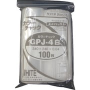 GP J-4 COLOR CHAKKU SHIRO [セイニチ ユニパック GP J‐4カラーチャック シロ 340×240mm 100枚入]