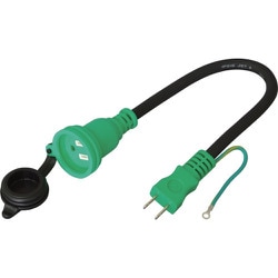 HCC-04W [日動 住宅設備防雨コンセント用アダプター 住宅変換コード]