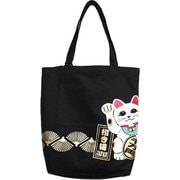 和柄トートバッグ 招き猫