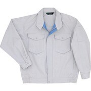 GS [ミドリ安全 春夏 男女共用E/C長袖ブルゾン シルバーグレー 3L]