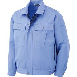 GS [ミドリ安全 春夏 男女ペア長袖ブルゾン ライトブルー LL]