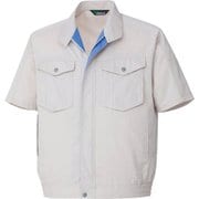 GS341-UE-3L [ミドリ安全 春夏 男女共用E/C半袖ブルゾン 3Lサイズ シルバーグレー]