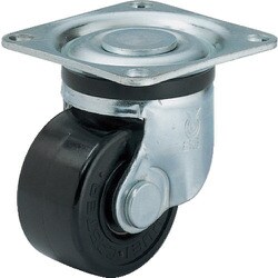 スガツネ工業 低床式重量用キャスター HG型 プレートタイプ （200-130-401） 1個 HG-75PB
