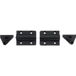 スガツネ工業 自開式ダンパーヒンジ HG-JHS9-U型 裏面付 （170-028-295） 1セット（左右各1個） HG-JHS9-U-BL