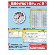 ユニット WBGT値チェック表 温湿度計付 HO-515