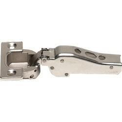 スガツネ工業 重量用ワンタッチスライドヒンジ J95 95°開き/16mmかぶせ PAT （160-033-657） 1個 J95-C24/16T