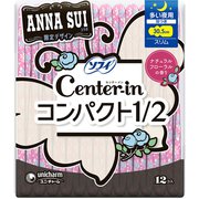 センターイン コンパクト1/2 フローラル 多い夜用 スリム 羽つき 30.5cm 12枚 [生理用ナプキン]