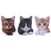 ねこのプリントマグネットクリップ 3pcs ME289
