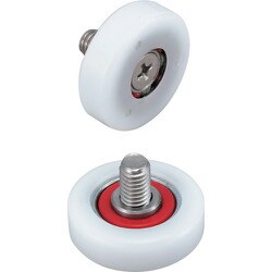 スガツネ工業 中荷重防錆型樹脂ベアリング KSUS型 外周フラットタイプ （210-024-105） 1個 KSUS-309/S1SUS