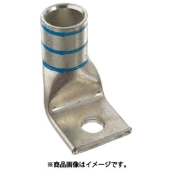 パンドウイット 銅製圧縮端子 1穴 電線サイズ AWG6 取付穴サイズ 86mm バレル角度 90度 LCAX6-56F-L LCAX6-56F-L