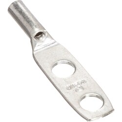 パンドウイット 銅製圧縮端子 2穴 電線サイズ AWG10 取付穴サイズ 69mm (1つは細長い穴)  LCC10-14JAW-L LCC10-14JAW-L