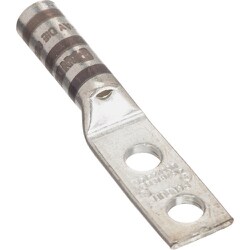 パンドウイット 銅製圧縮端子 2穴 電線サイズ AWG4 取付穴サイズ 69mm (1つは細長い取付穴) LCCX4-14CE-L LCCX4-14CE-L