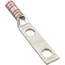 パンドウイット 銅製圧縮端子 2穴 電線サイズ 500 kcmil 取付穴サイズ 104mm 取付穴間隔 254mm LCCX500-38D-6 LCCX500-38D-6