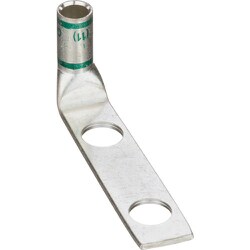 パンドウイット 銅製圧縮端子 2穴 電線サイズ AWG1 取付穴サイズ 69mm 取付穴間隔 160mm バレル角度 90度 LCD1-14AF-E LCD1-14AF-E