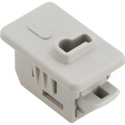 LC-PK32-L-GR [スガツネ工業 パネルラッチ簡易ロック付 LC-PK32型 ワンタッチ取付 レバー無し グレー （140-020-695） 1個]