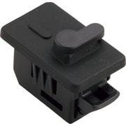 LC-PL32-BL [スガツネ工業 パネルラッチ簡易ロック付 LC-PK32型 ワンタッチ取付 レバー付き ブラック （140-023-570） 1個]