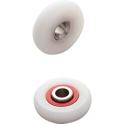 スガツネ工業 防錆型樹脂ベアリング MCD型 外周凸Rタイプ 内軸穴仕様 （210-140-820） 1個 MCD-247/68SUS