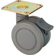 MFDB-100GP [スガツネ工業 キャスター MFD型 プレートタイプ ロック機構付き （200-130-363） 1個]