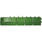 テラモト ナイロンブラッシュ 角ふちメス 75×375mm 緑 MR-003-592-1