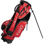 WE-F-01α RED [スタンド式キャディバッグ 2.16kg 9.0型 47インチ対応 口枠数5 2019年モデル]