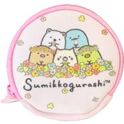 すみっコぐらし ねこのきょうだい ケーブルポーチ ピンク [キャラクターグッズ]