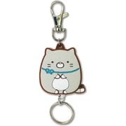 すみっコぐらし ねこのきょうだい ラバーリールキーホルダー ねこ(グレー) [キャラクターグッズ]