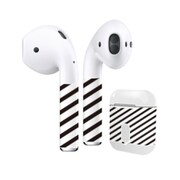Air Pods/Air Pods2019用スキンシール ストライプBK