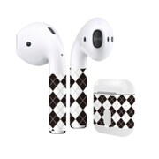 Air Pods/Air Pods2019用スキンシール アーガイルBK