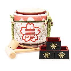 ミニ鏡開きセット  「櫻守」 祝杯セット