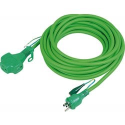 日動 トリプルポッキン延長コード 緑 アース付 10m PPTVS-10E-MIDORI