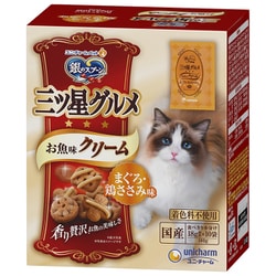 銀のスプーン 三ツ星グルメ お魚味クリーム まぐろ・鶏ささみ味 [猫用 ドライフード 180g 成猫（1歳～） 総合栄養食]