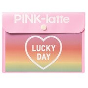 [限定] PINK-latte フラットケースS レインボー D07818
