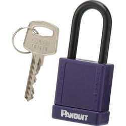 パンドウイット ロックアウト用非電導性パドロック 紫 PSL-8PU