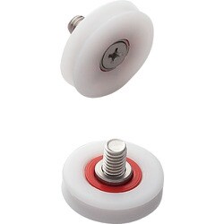 スガツネ工業 防錆型樹脂ベアリング RCD型 外周溝タイプ 軸かしめ仕様 （210-140-856） 1個 RCD-247T/P5SUS