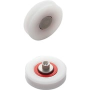 スガツネ工業 防錆型樹脂ベアリング RCD型 外周溝タイプ ねじ軸仕様 （210-140-848） 1個 RCD-247T/S-1SUS