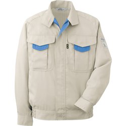 RCS [ミドリ安全 春夏 エコ帯電防止 長袖ブルゾン アイボリー LL]