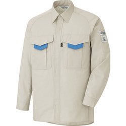 RCS [ミドリ安全 春夏 エコ帯電防止 長袖シャツ アイボリー 4L]