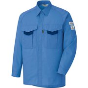 RCS [ミドリ安全 春夏 エコ帯電防止 長袖シャツ ブルー 5L]