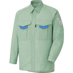 RCS [ミドリ安全 春夏 エコ帯電防止 長袖シャツ グリーン S]